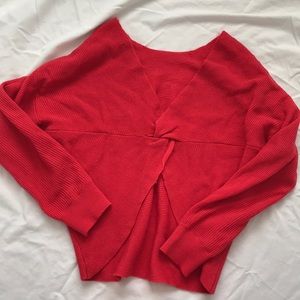 Mango Twist Detail Cropped Sweater